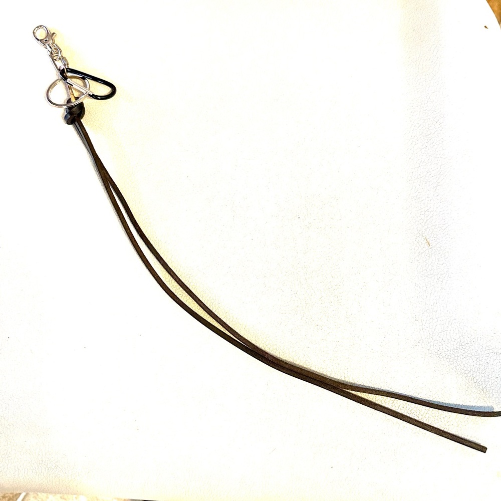 Keychain Charm with 15” Leather Cord